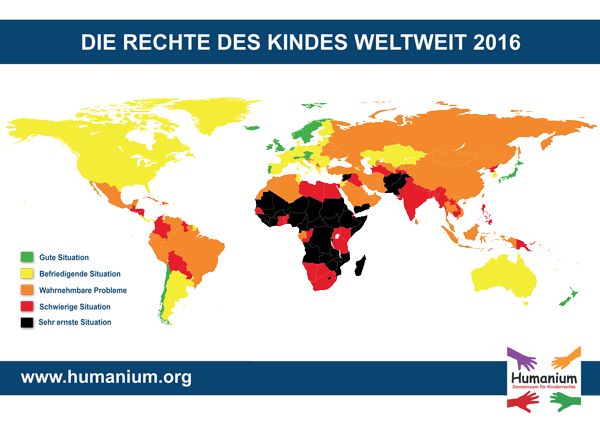 Kinderrechte Weltkarte Humanium